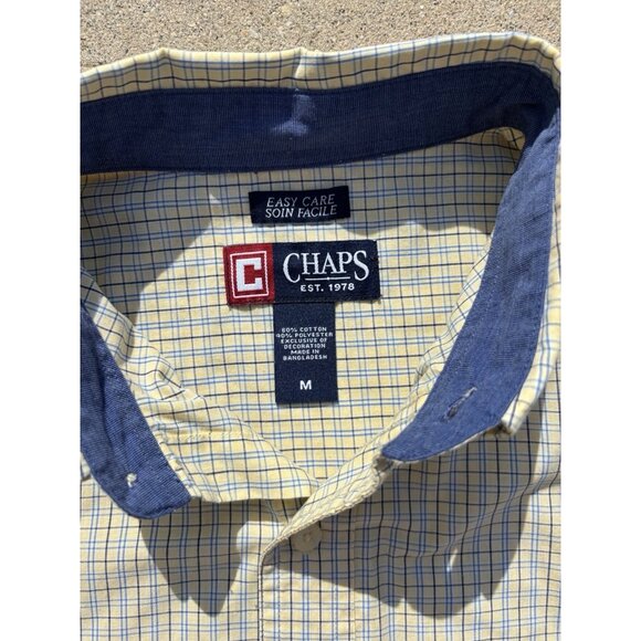 Chaps Ralph Lauren Button Up Plaid Flannel long Sleeve Shirt Vintage 90’s - Picture 5 of 5